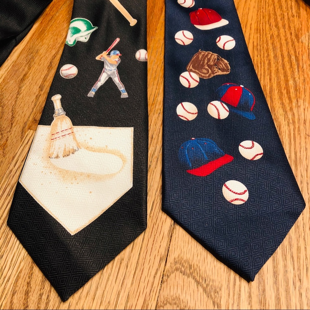 Baseball Ties - Two by A. Rogers